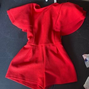 Romper with Flutter sleeves